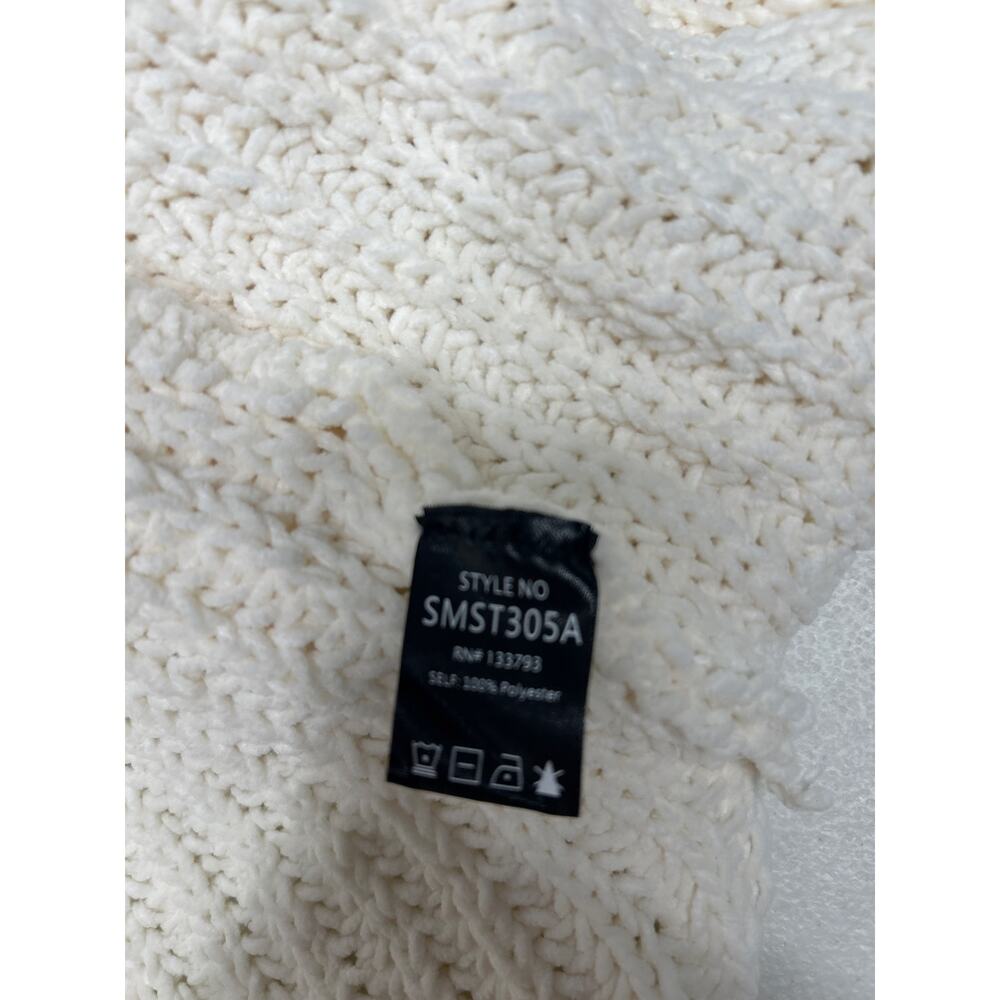 POL Sylvie Chunky Oversized Cardigan in Cream. Size L - Picture 9 of 9